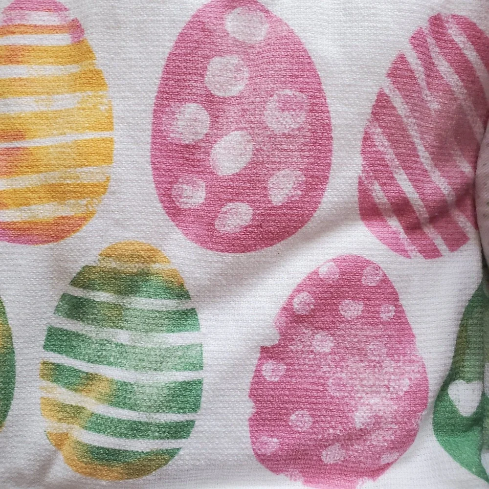 Cuisinart Easter Kitchen Towel and Mini Oven Mitt Set‎ 4pc Gnome Egg Pink Green